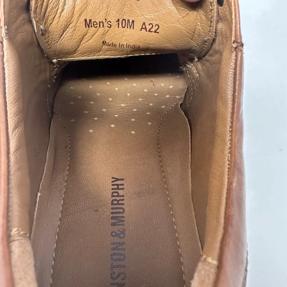 Johnston & Murphy 59-2016 Shoes Men's Sz 12M Oxford Dress Brown Leather Lace Up